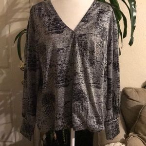 Smooth Gray Cross Top